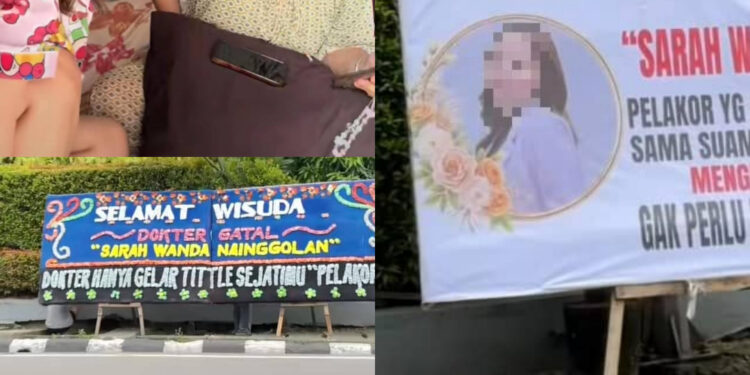 Pelajar Kedoktoran Skandal Dengan Suami Orang, Isteri Tayang Guna Papan Banner