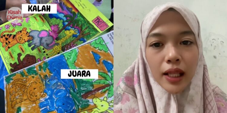 Anak Kalah Pertandingan Mewarna Kerana Hasil Cantik, Ibu Kesal Dituduh Membantu