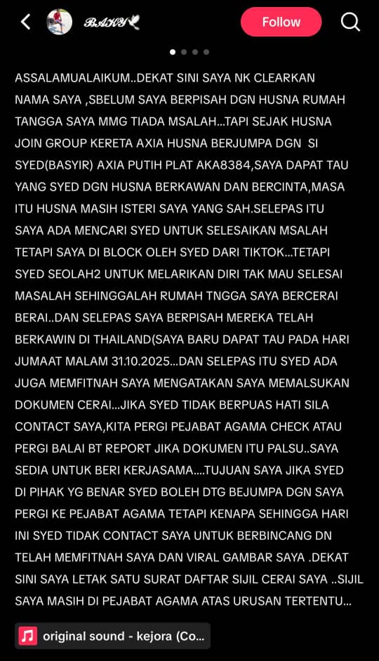 Grup Axia Jadi Punca Keretakan, Suami Pertama Cabar Suami Ke-2 Ke Pejabat Agama