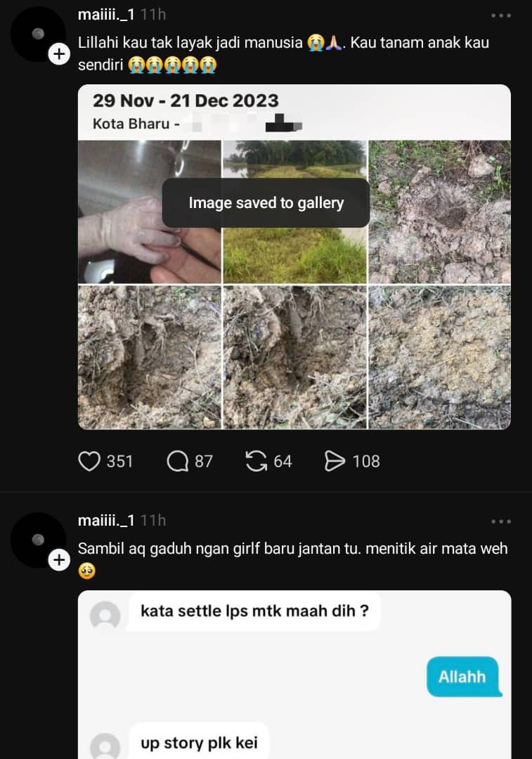 Pelajar Terlanjur, Bayi Luar Nikah Ditanam Di Sawah Padi 2 Bulan Sebelum SPM