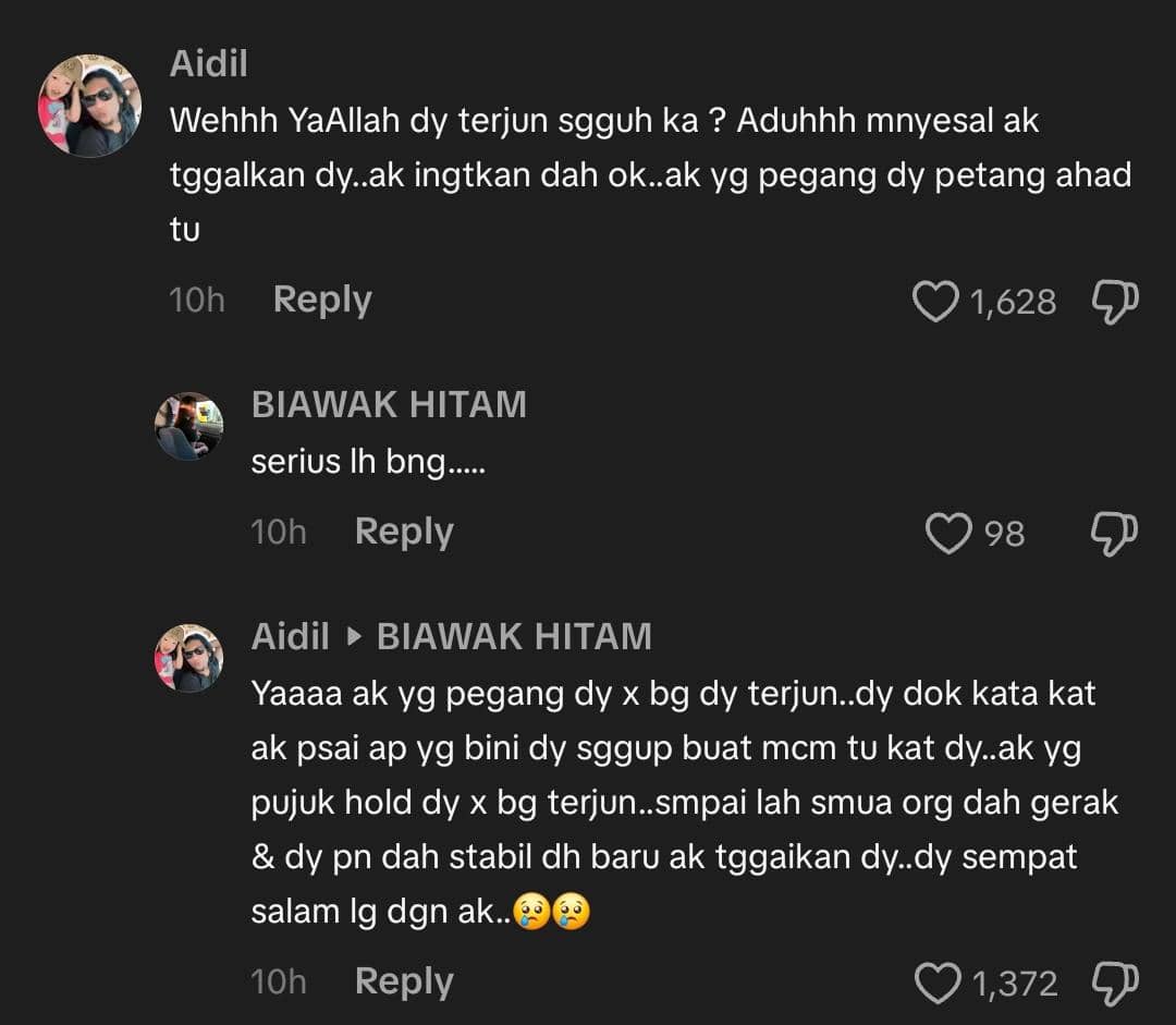 “Pasaipa Isteri Buat Macam Tu”-Saksi Dedah Sempat Tahan Elmi Lompat Jambatan