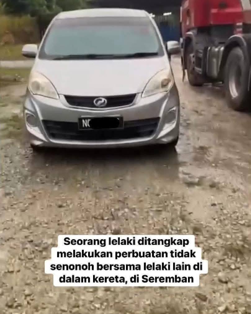 2 Lelaki Bermadu Asmara Dalam Kereta Dikatakan Sebagai Penjawat Awam