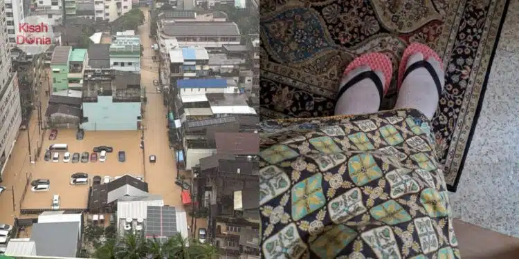 Isteri Berpantang Di Malaysia, Suami Terkandas Banjir Di Hatyai Dengan Skandal