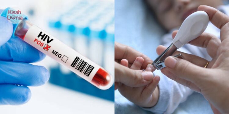 Kuku Tidak Dipotong, Bayi Ada Tabiat Mencakar Muka Dijangkiti HIV Dari Pengasuh