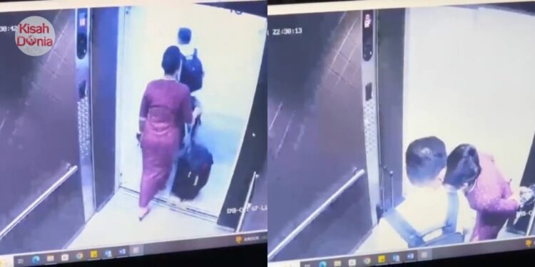 Pramugari Kucup Dada Pengarah Syarikat Penerbangan, Isteri ‘Spill’ CCTV Lif