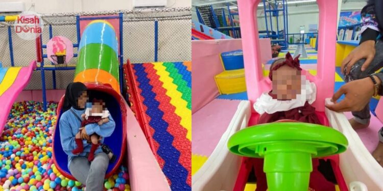 Bayi Genap Usia 1 Bulan, Ibu Bapa Seronok Bawa ‘Mandi Bola’ Di Indoor Playground