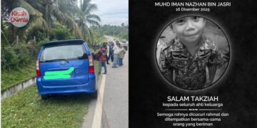 Terperosok Bawah MPV : Adik Iman Melintas Jalan Untuk Kejar Kakak Saat Bermain