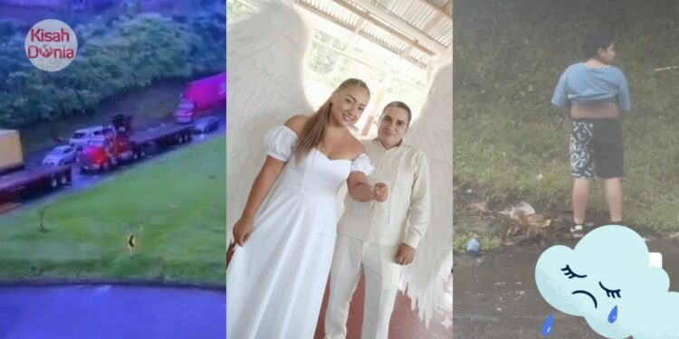 Tergelak Lihat Anak Kencing Tepi Highway, Suami Isteri Meninggal Dihentam Treler