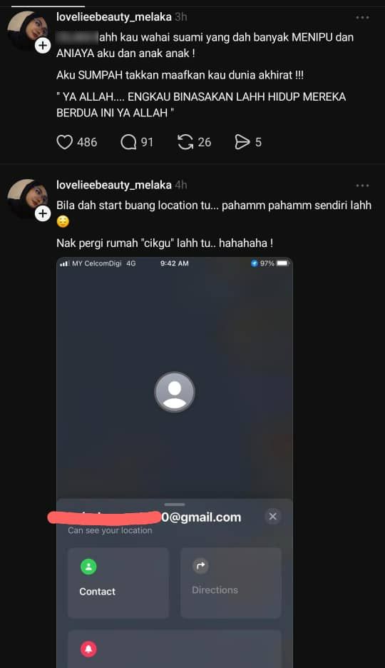 Abang Wiring & Cikgu F Rupanya Masih Berhubungan, Isteri Dedah Location Ditutup