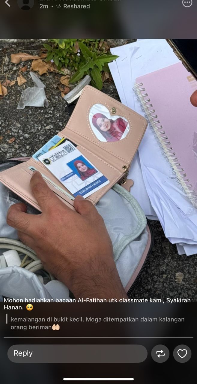 Kereta Arah Bertentangan Kejar Lampu Merah, Penuntut UniSZA Meninggal Dunia