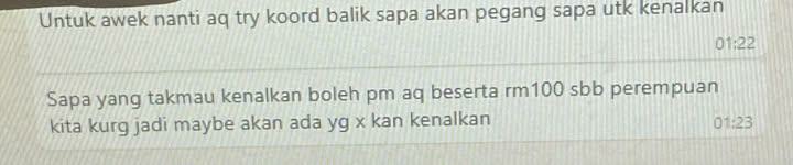 WhatsApp Perbincangan Parti “Yeye” Tersebar, Makan Sosej, Nuget & Nasi Goreng