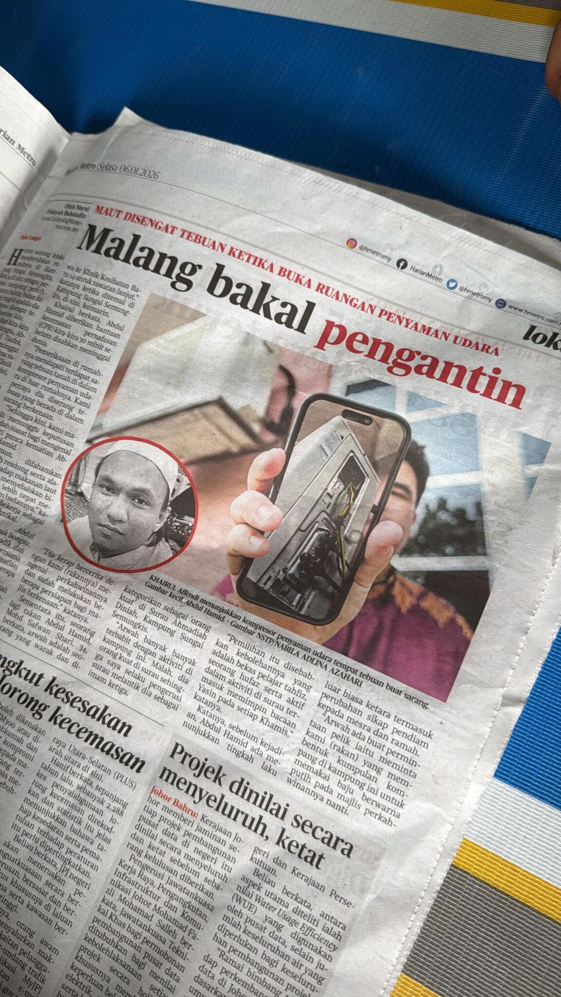 Kemas Rumah Untuk Majlis Kahwin, Bakal Pengantin Meninggal Dunia Disengat Tebuan