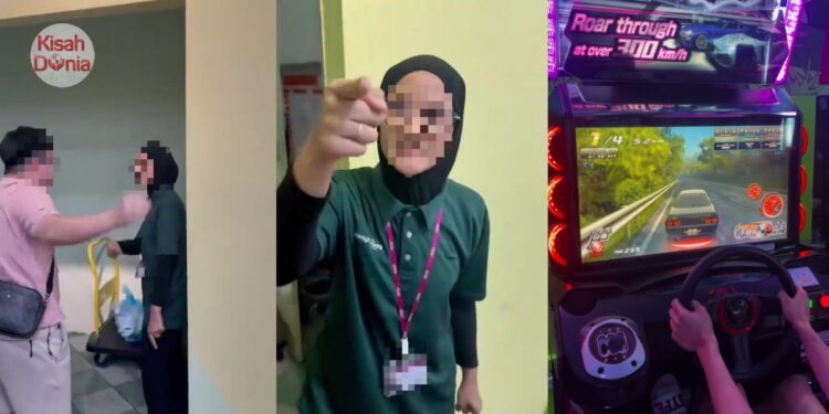 Bertengkar Di Pusat Arcade, Pelanggan Kesal Game Lumba Kereta Tiba-Tiba Ditutup