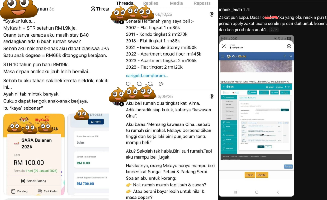 Penerima STR & Zakat Megah Miliki 6 Rumah Sewa, Netizen Email Aduan Ke LHDN