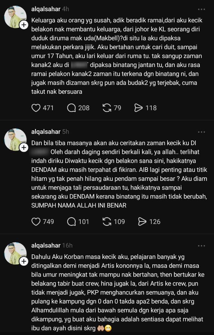 Pelakon Diari Ramadhan Rafique Dedah Kisah Hitam, Pengarah Buat Aksi Luar Tabii