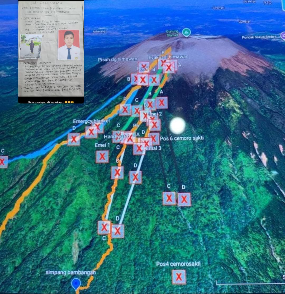 Turun Cari Bantuan Rakan Cedera, Pendaki Ditemui Setelah Meninggal Dunia 17 Hari