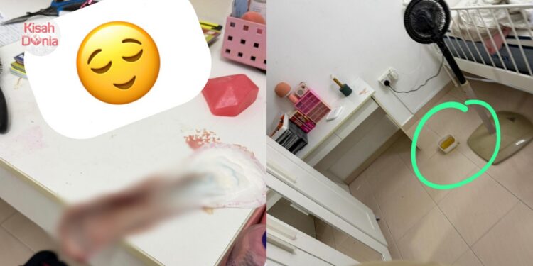 Perangai Housemate Cantik, Pad Kotor Tampal Atas Meja, Kencing Dalam Mangkuk