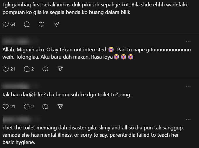 Perangai Housemate Cantik, Pad Kotor Tampal Atas Meja, Kencing Dalam Mangkuk