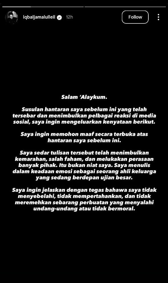 Tulis Tentang Perubahan Baik Da’i Syed, Abang Mohon Maaf, Akui Terbawa Emosi