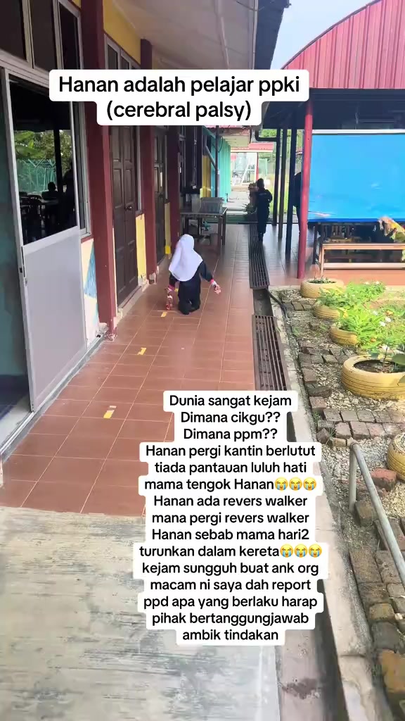 Ibu Luluh Hati Anak OKU Dibiar Berlutut Menuju Kantin – “Saya Dah Report PPD”