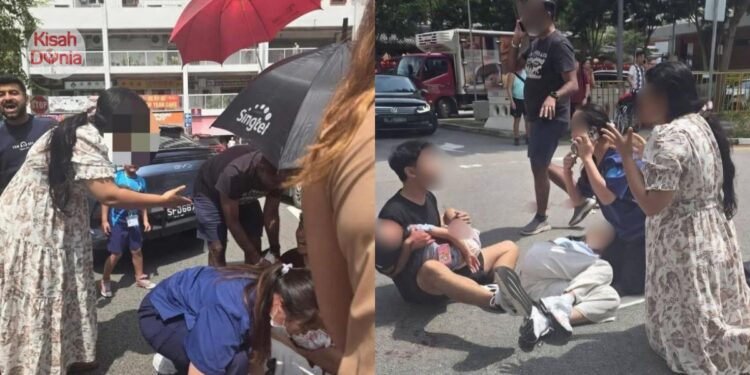 Anak Isteri ‘Dihentam’ Saat Lintas Jalan, Pemandu EV Tinggi Suara, Tiada Empati