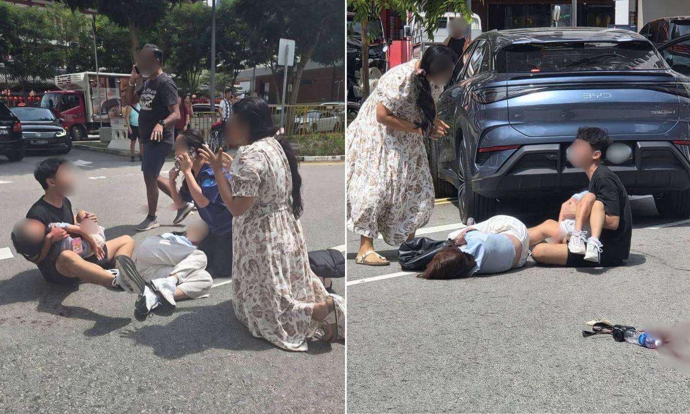 Anak Isteri ‘Dihentam’ Saat Lintas Jalan, Pemandu EV Tinggi Suara, Tiada Empati