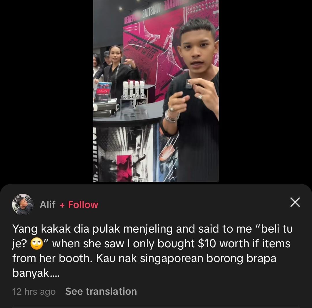 Peniaga Booth Singapura Dakwa Betty Rahmad Biadab, Pekik Staf Di Khalayak Ramai