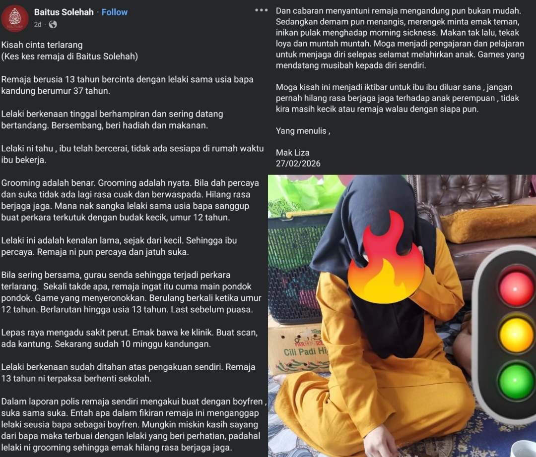 Budak 12 Tahun Berkali ‘Terlanjur’ Dengan Rakan Ibu Berumur 37, Hamil 10 Minggu