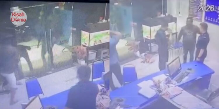 Berlagak Gangster Dalam Balai, Polis Dedah Kejadian Sebenar 5 Lelaki Di Klang