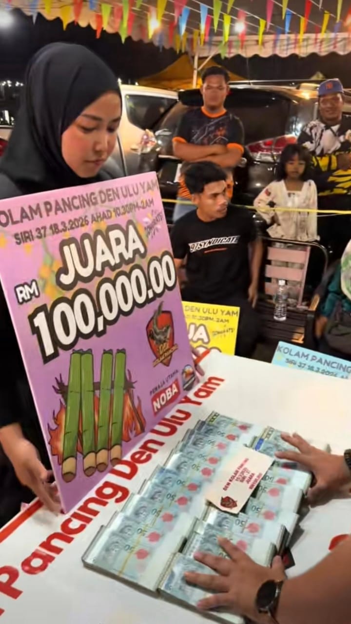 Rezeki Menjelang Syawal, Wanita Menang RM100,000 Dalam Pertandingan Mancing Keli