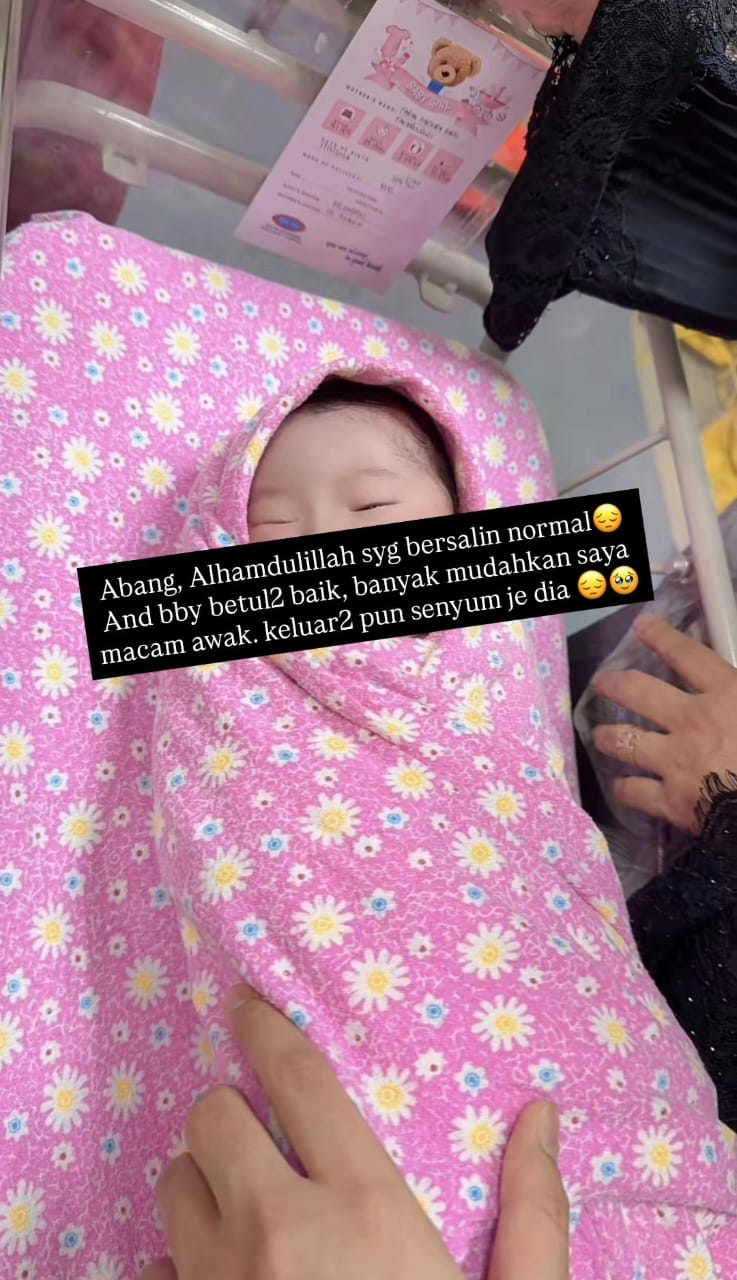 Farah Fakhira Selamat Bersalin – “Putih Awak Ni, Seperti Yang Ayah Awak Doa”