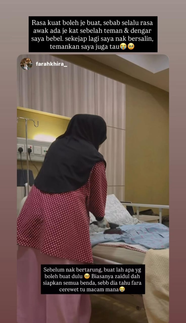 Farah Fakhira Selamat Bersalin – “Putih Awak Ni, Seperti Yang Ayah Awak Doa”