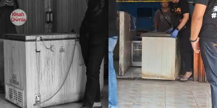Bos Kedai Ayam Geprek Temui Tubuh Staf Dalam Freezer, Terbungkus Kain & Plastik
