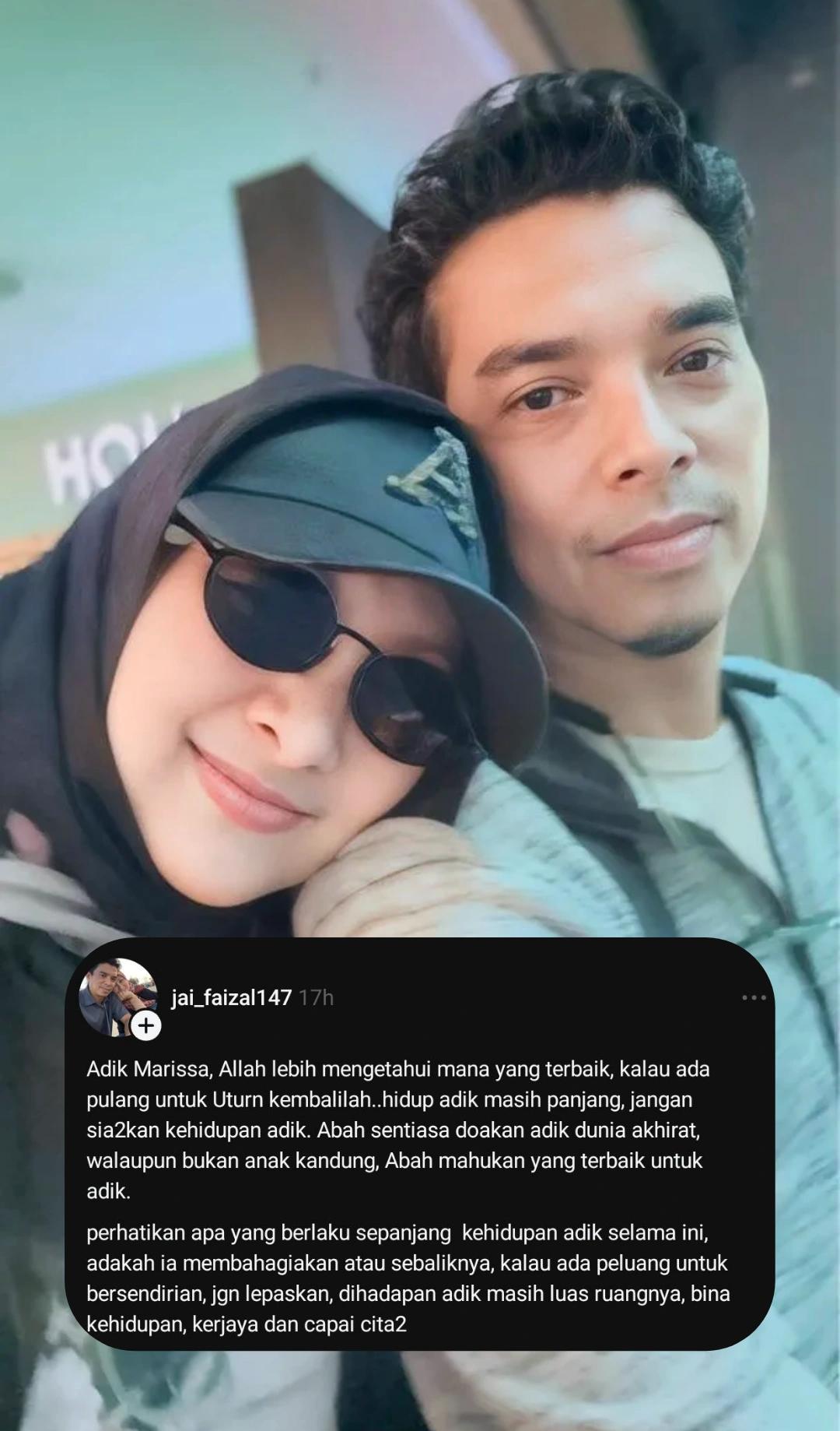 “Kalau Ada Peluang Bersendirian, Jangan Lepaskan”-Pesan Suami Abby Buat Marissa