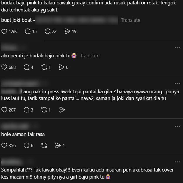 Banana Boat Salah “Konar”, Pelancong Terpelanting Ke Pasir Pantai, Hempap Budak