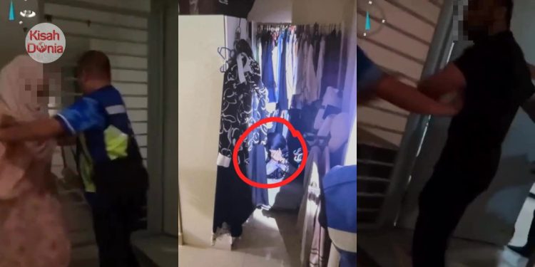 Bos & Staf Wanita Dicekup Oleh JAIS & Cik Tunang, Menyorok Dalam Almari