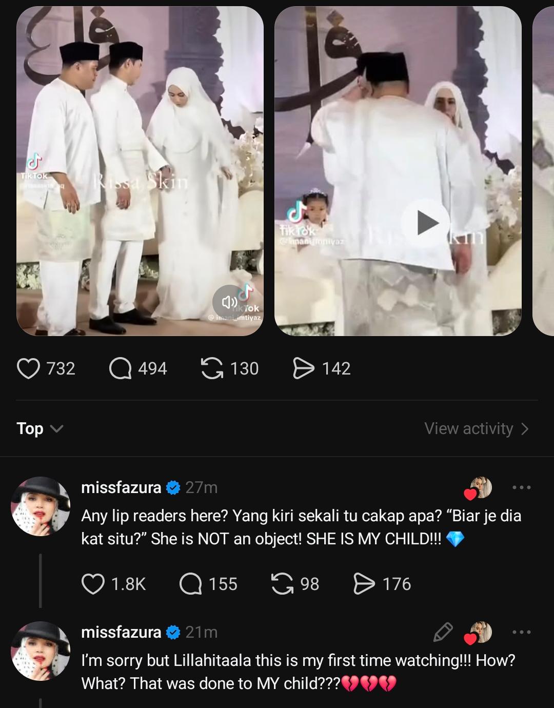 “She Is Not Object, She Is My Child!” Fazura Terkilan Lihat Video Anak Dibiarkan