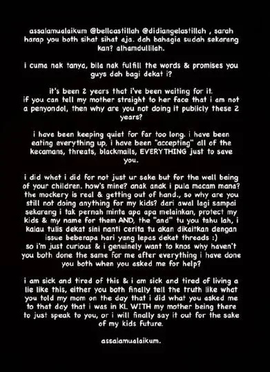 “Siapa Book Hotel? Bella. I Even Tidur Sama Katil” Sarah Yasmine Dedah Isu 2024