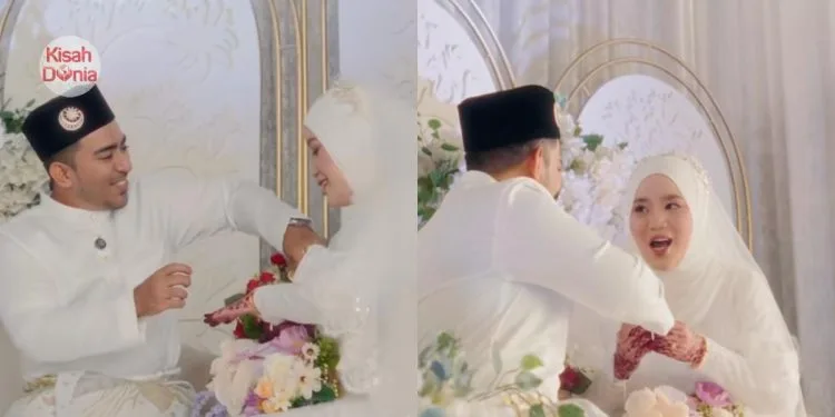 “Cantiknyaaaa Tangan You, Cantiknya Semua” Moment Pengantin Ini Buat Ramai Cair