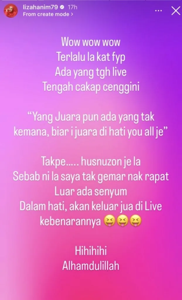 “Saya Anggap Liza Hanim Buat Publisiti Murahan…Dia Jangan Cabar Saya” – Ameng