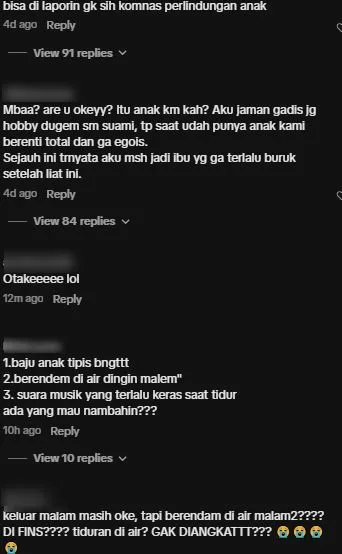 [MELAKA] Wanita Bawa Anak Ke Pesta Buih Malam Hari, Berendam Air Hingga Tertidur