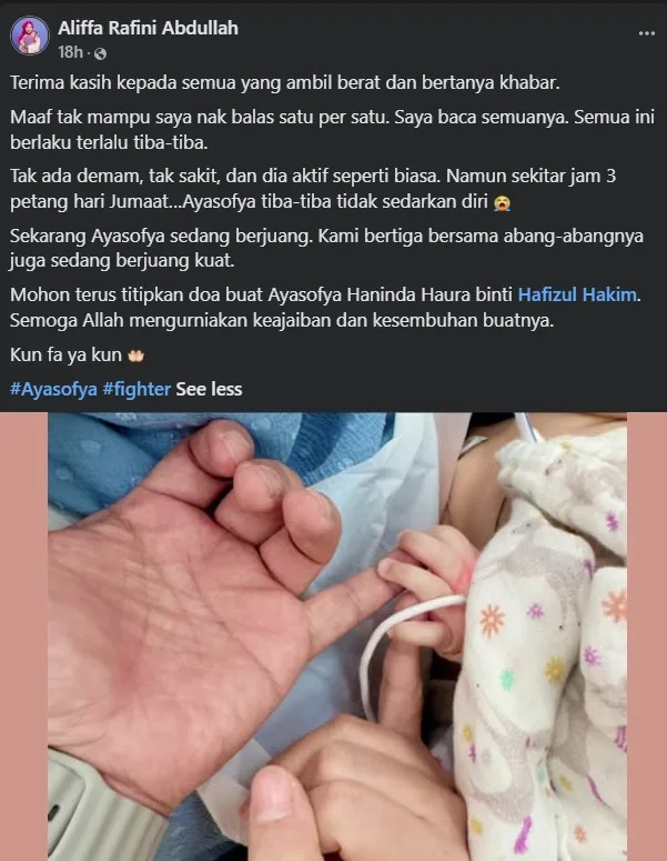 Aktif & Tidak Demam, Tiba-Tiba Tak Sedarkan Diri, Bayi 4 Bulan Meninggal Dunia