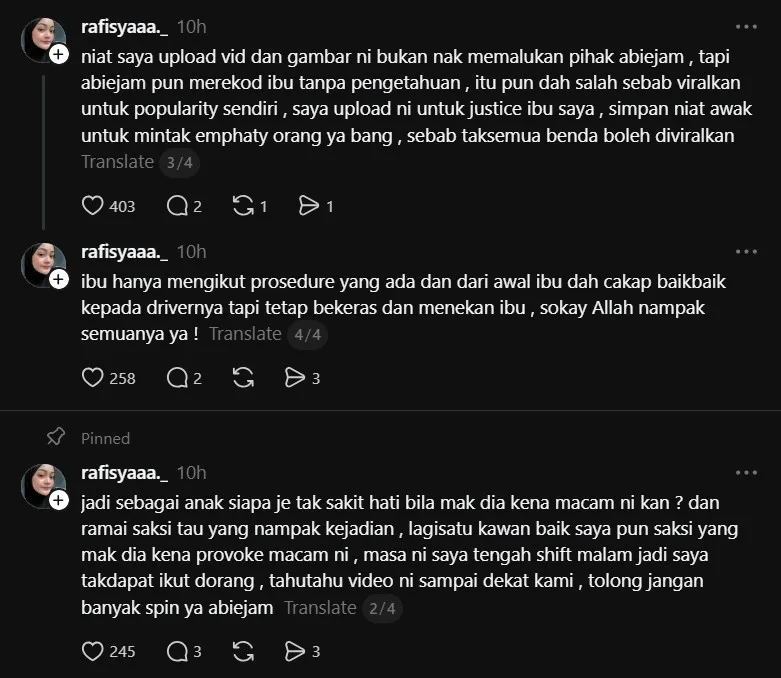 Anak Akak RELA Minta Abiejam Jangan Spin Cerita “Driver Berkeras & Menekan Ibu”