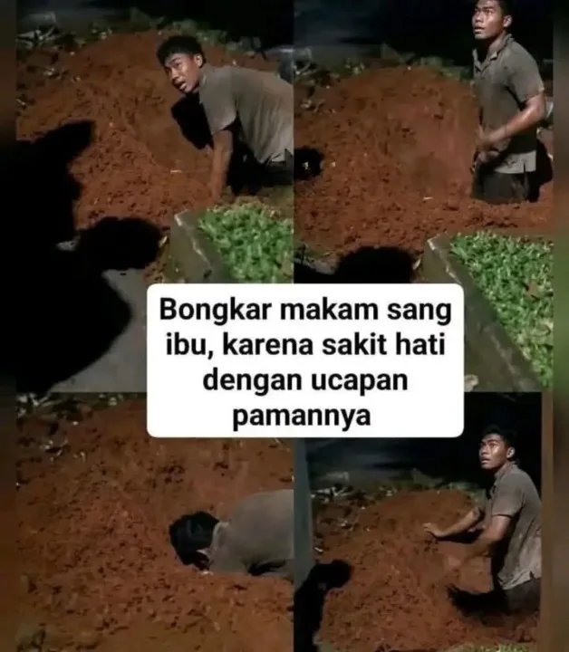 Terguris Dengan Kata-Kata Bapa Saudara, Anak Yatim Korek Semula Kubur Ibu