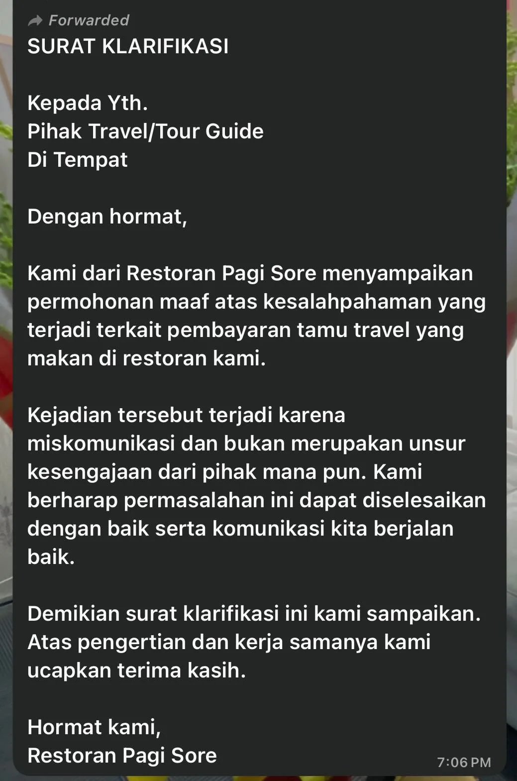Restoran Popular Indonesia Minta Maaf Tuduh Pelancong Malaysia Tak Bayar Makanan
