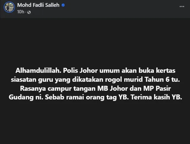 Guru Di Masai, Johor Didakwa ‘Nodai’ Murid Darjah 6, Janji Berkahwin Umur 18