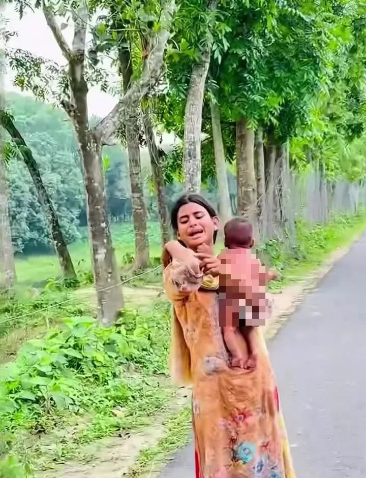 Suami Kejar Dengan Sabit, Isteri Ketakutan Lintang-Pukang Lari Dukung Bayi