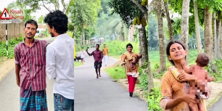 Suami Kejar Dengan Sabit, Isteri Ketakutan Lintang-Pukang Lari Dukung Bayi