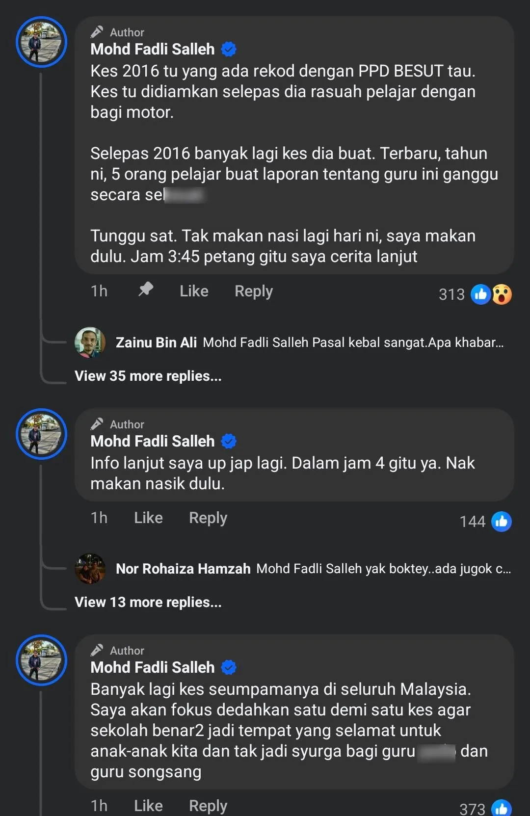 Guru Bernafsu Songsang ‘Sentuh’ Pelajar Lelaki, Isu Senyap Lepas Belikan Motor