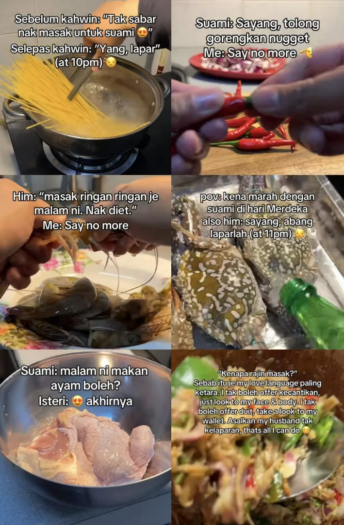 Terkenal Dengan Video Masak Laju-Laju Untuk Suami, Wanita Dedah Dicurangi